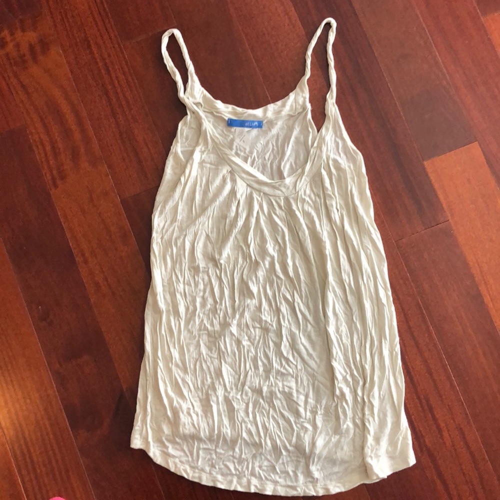 Delia’s size small women’s tank top tan / cream